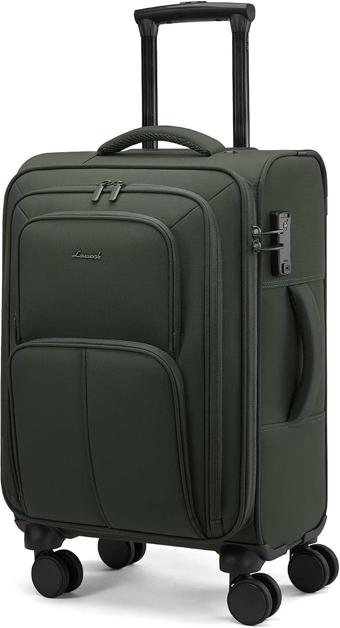 LOVEVOOK Carry On Luggage 22x14x9 Airline Approved, 22 Inch Softside Suitcases by LOVEVOOK