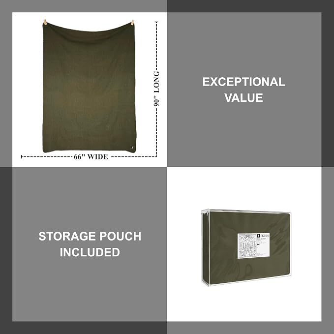 EKTOS 100% Virgin Wool Blanket, Hunting Gear, Better Than Military Surplus - Image 5
