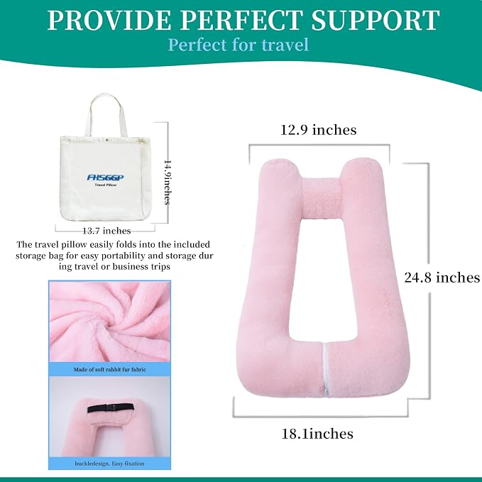 Travel Pillow Upgraded Version of Aircraft Travel Neck Pillow - Image 3