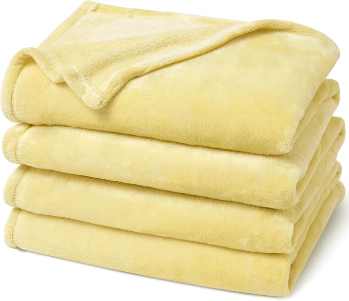 PHF Ultra Soft Fleece Blanket Queen Size, No Shed No Pilling Luxury Plush Cozy by PHF