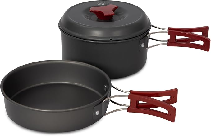 Bulin 24/13/11/8/4 PCS Camping Cookware Mess Kit Lightweight Backpacking by BULIN