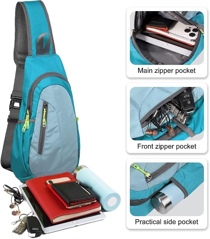 TITECOUGO Small Sling Bag, Lightweight Crossbody Backpack - Image 2