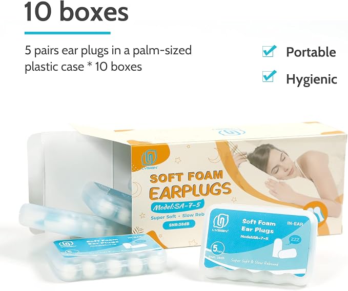 LYSIAN Ultra Soft Foam Ear Plugs - Image 2