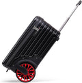 Extra Large Wheels Carry On Luggage Hard Shell Suitcase Top Opening Hardside by Unknown