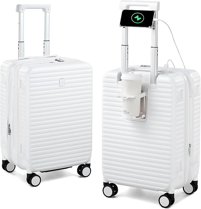 Hard Shell Suitcases Airline Approved 20 Inch Carry on Luggage, Expandable by HanTrip