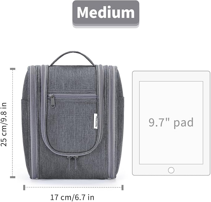Narwey Small Hanging Toiletry Bag Women Travel Makeup Bag Organizer Toiletries - Image 8