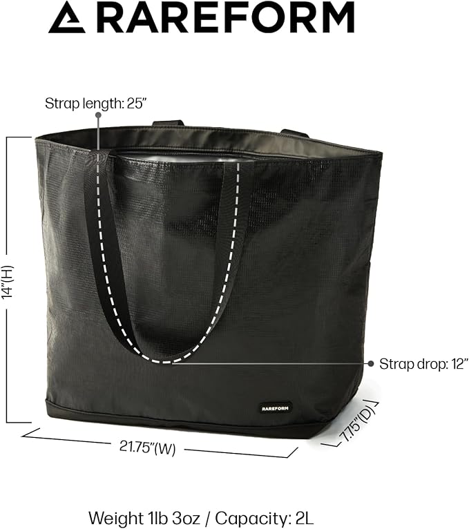 Rareform Large Zippered Blake Tote Bag | One-of-a-Kind, Water-Resistant - Image 5