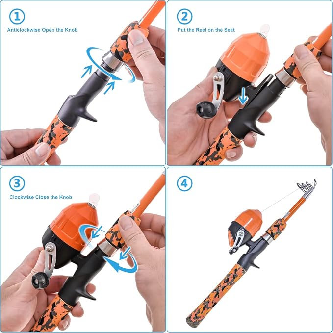 CODEK Kids Fishing Pole Set - Image 3