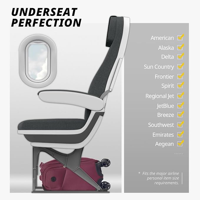 Verage Underseat Carry On Luggage - Image 3