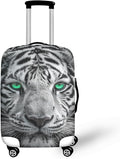 Tiger Animal 3D Printed Travel Luggage Suitcase Cover 30-32 Inch Cover Spandex by Dremagia