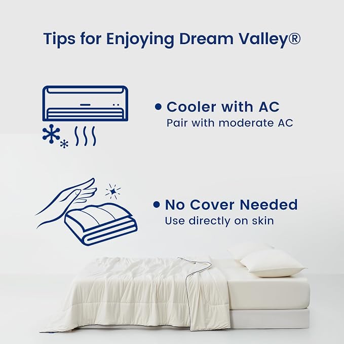 Dream Valley® Outlast® Deepsleep Cooling Comforter, King Size, NASA-Grade Space - Image 6