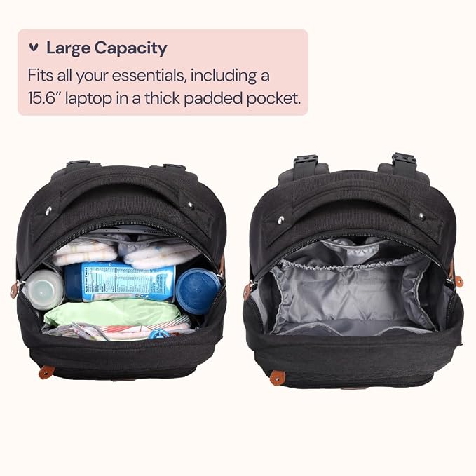 BabbleRoo Diaper Bag Backpack, Travel Backpack - Image 4