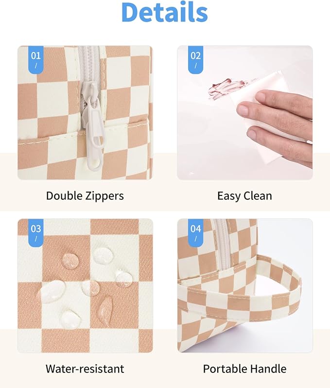 Narwey Clear Toiletry Bags for Traveling Women Men, Make Up Organizer, Skincare - Image 5