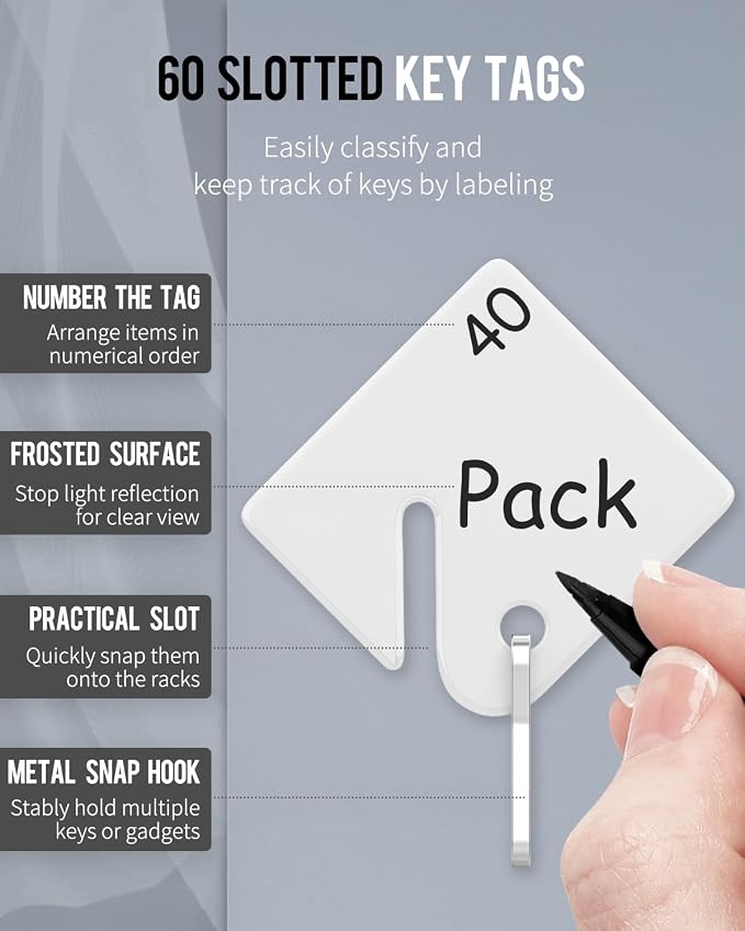 Uniclife 60 Position Slotted Key Cabinet - Image 3