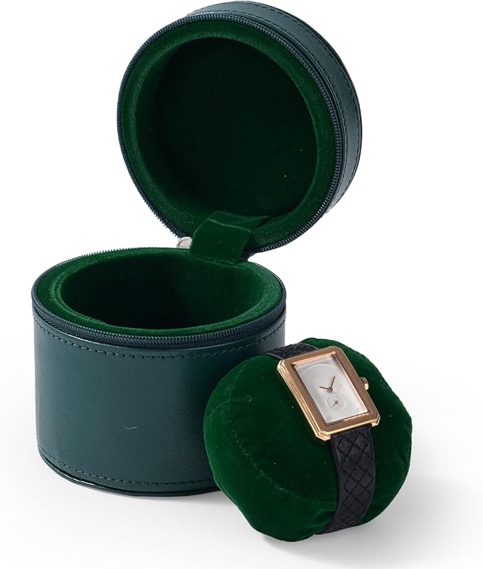 Oirlv Luxury Leather Watch Travel Case Single Watch Case by Oirlv