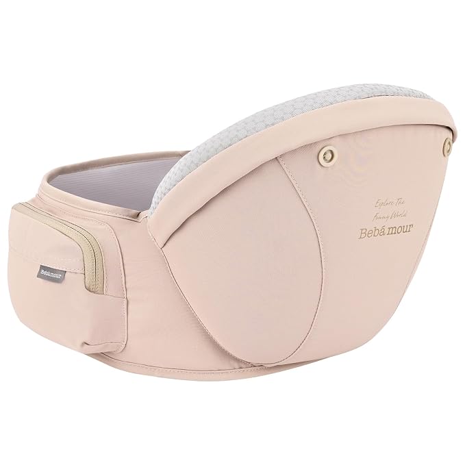 Bebamour Baby Carrier with Hip Seat, All-Position Breathable Mesh Hip Seat & - Image 5