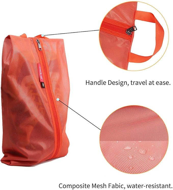 pack all Shoe Bag for Travel, Water-Resistant Shoe Pouch for Gym, - Image 2