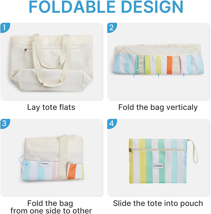 G4Free Beach Bag, Waterproof Beach Tote Pool Bags - Image 4