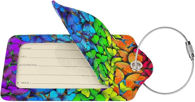 2 Pack Luggage Tag for Suitcases, Colorful Backpack Tag - Image 2