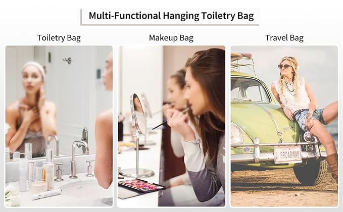 CUBETASTIC Hanging Travel Toiletry Bag, Portable Makeup Organizer - Image 8