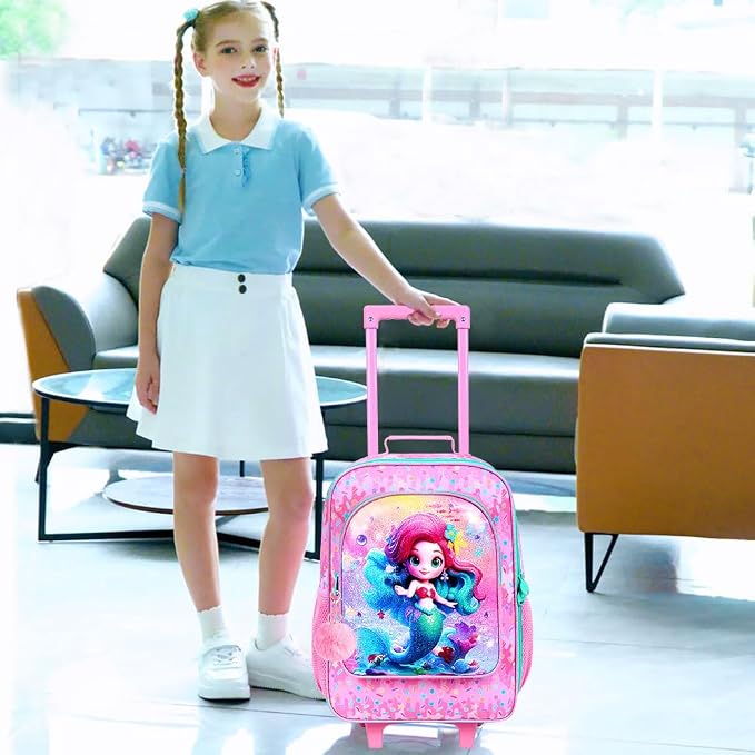 Kids Luggage for Boys Girls, Toddler Rolling Travel Carry on Suitcase - Image 6