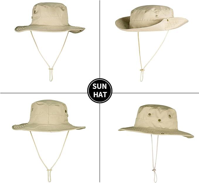 Sun Hats for Men Women Boonie Hat Foldable Fishing Hat UPF 50+ Bucket Hat for - Image 4