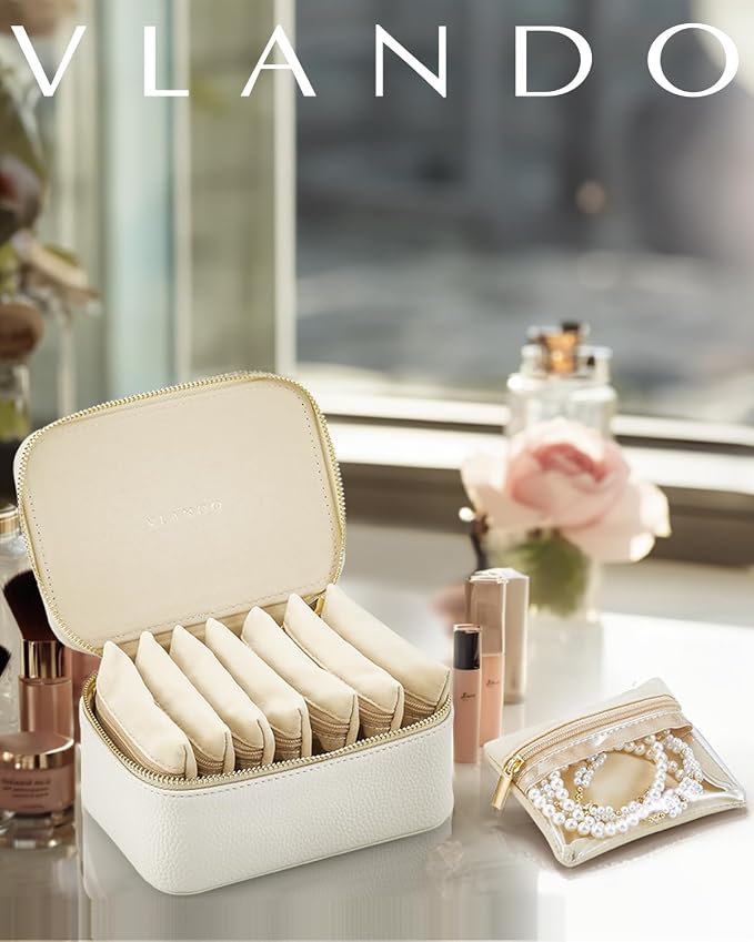 Vlando Graduation Gifts for Her, Travel Jewelry Case - Image 6