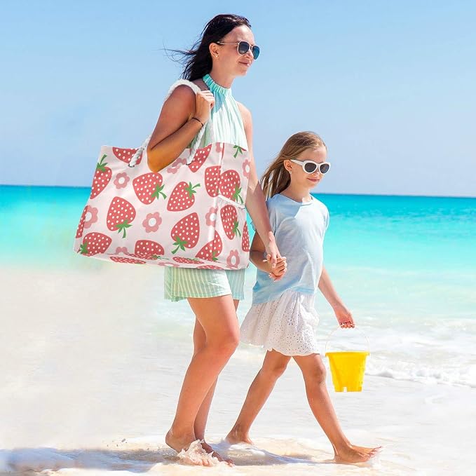 senya Large Beach Bags Totes Canvas Tote Shoulder Bag Soft Wave Water Resistant - Image 6