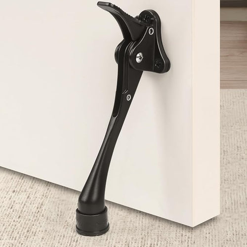 6 Inch Black Kick Down Door Stoppers by ENYZTBI