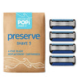 Preserve POPi Shave Razor Blades Refills by Preserve