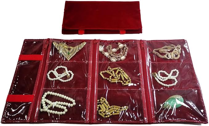 Travel Jewelry Roll Bag Portable Organizer Pouch - Image 7