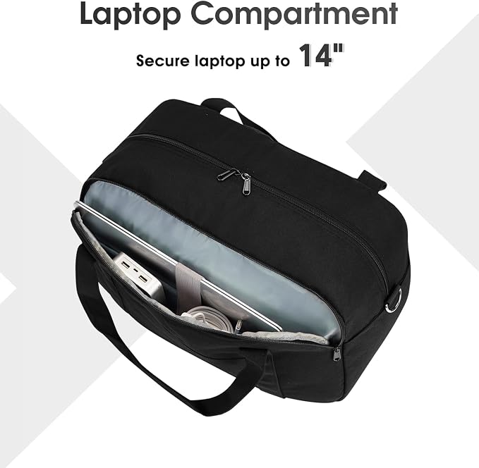 Narwey 18" Carry on Bag with Laptop Compartment 14 Inch Travel Duffel Bag - Image 5