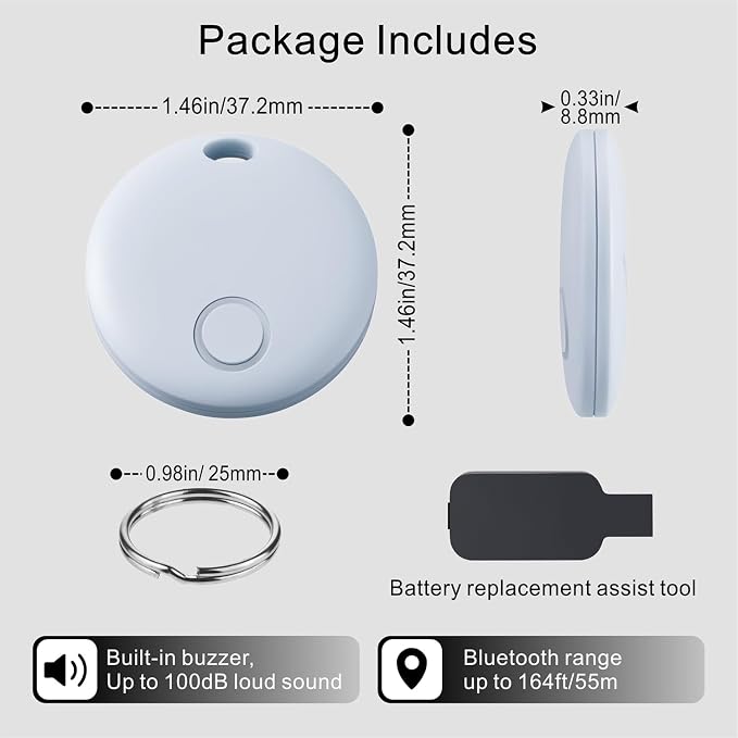 Air Tracker 2 Pack, Smart Bluetooth Tracker Works - Image 8