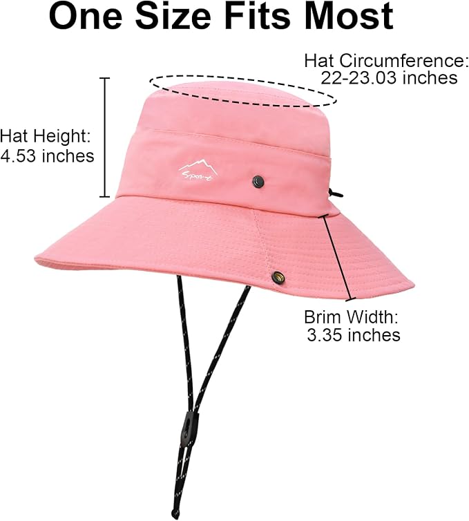 Sun Hats for Women Bucket Hat UV Protection Fishing Hat Wide Brim Safari Hats 2 - Image 5