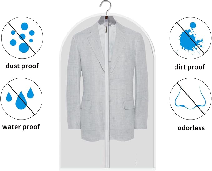 Clear Garment Bags Hanging Clothes Bags - Image 7