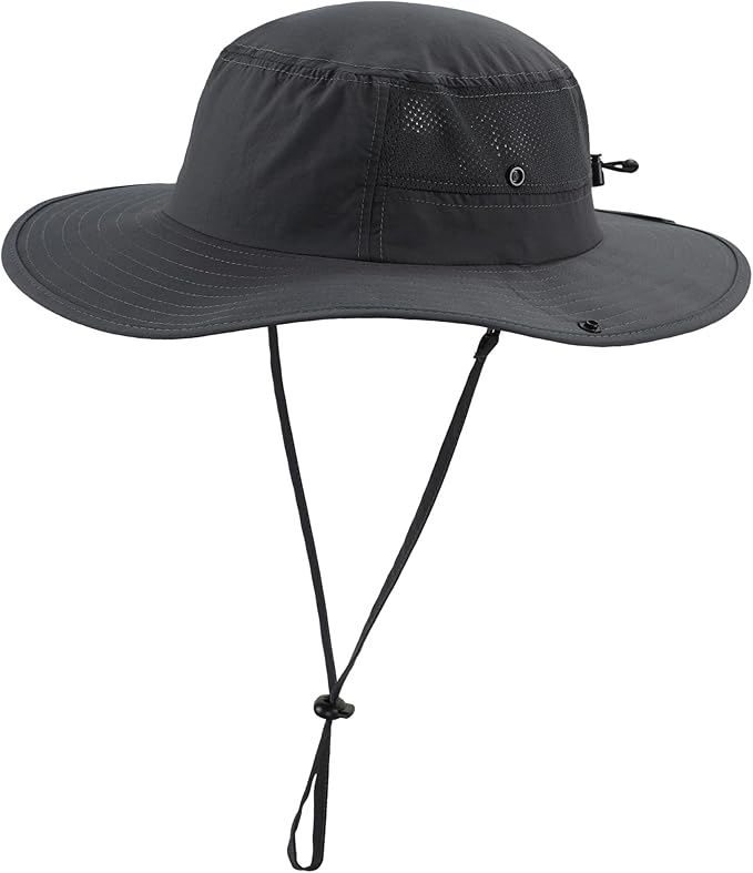 Home Prefer UPF50+ Mens Sun Hat Wide Brim Womens UV Protection Beach Bucket Hat by HomePreferHatsCaps