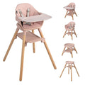 HONEY JOY Baby High Chair, 6 In 1 Convertible Wooden Highchair by HONEYJOY