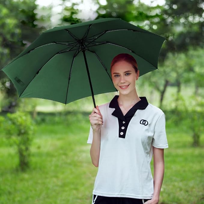 LANBRELLA Compact Reverse Folding Umbrella Auto Windproof Travel Umbrella - Image 2