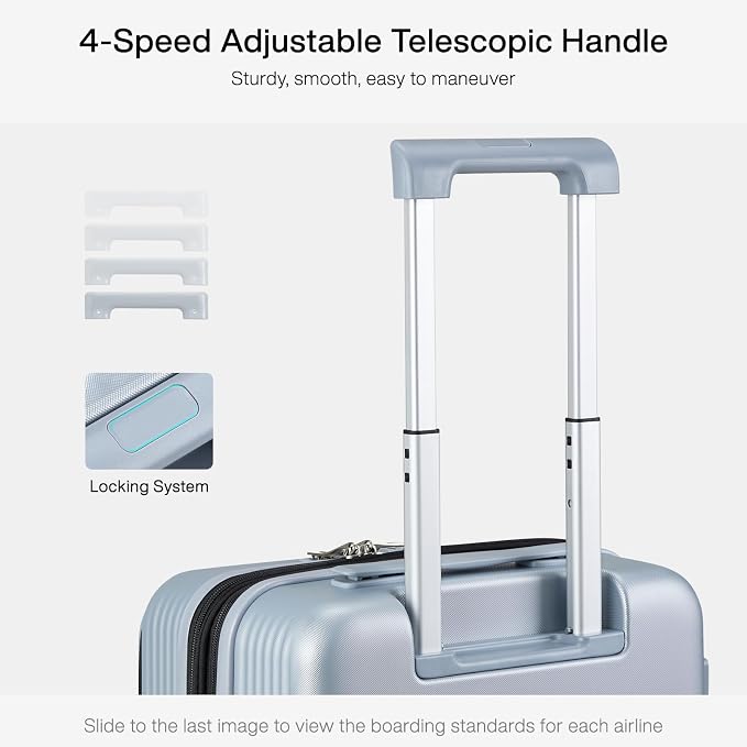 Hanke Grace Expandable Carry On Luggage - Image 9