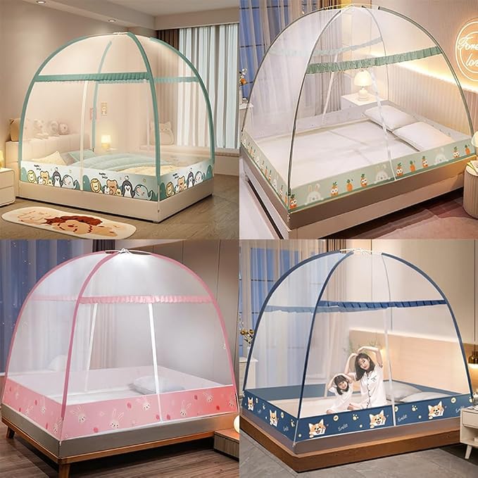 Pop-Up Mosquito Net Tent for Beds Portable Folding Canopy - Image 7