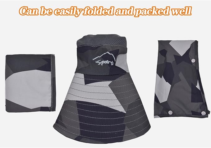 Sun Hats for Men Women Fishing Hat UPF 50+ Breathable Wide Brim Summer UV - Image 4