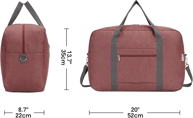 For United Airlines Foldable Carry on Bag 22x14x9 Travel Duffel Bag Packable - Image 4