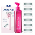 Women's Razor Shave Kit, 1 Rose Razor Handle + 6 Blade Refills + Super Pink by ThePerfectShave