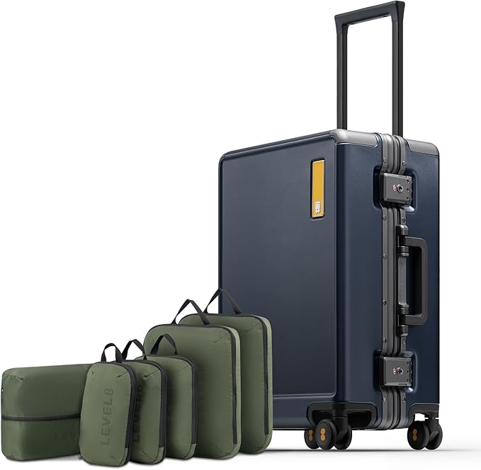 LEVEL8 Carry On Luggage Airline Approved Zipperless by LEVEL8