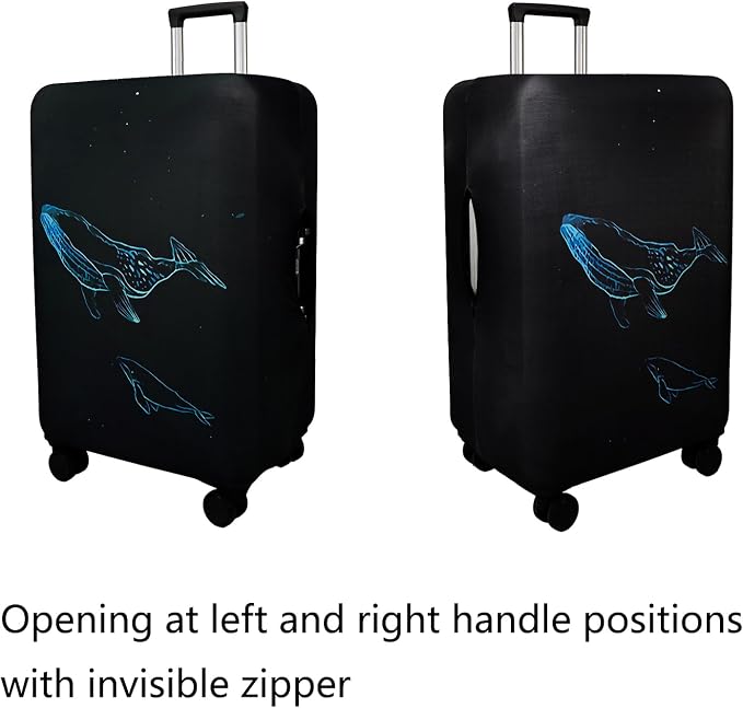 WUJIAONIAO Travel Luggage Cover Spandex Suitcase Protector Washable Baggage - Image 2