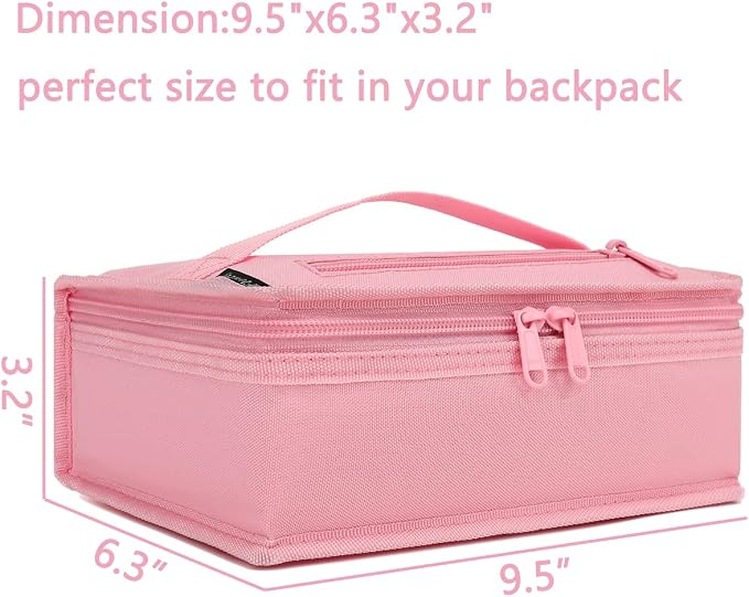 FlowFly Small Insulated Lunch box Portable Soft Bag Mini Cooler Thermal Meal - Image 4