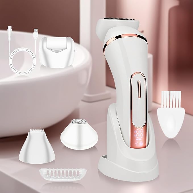 Electric Shavers for Women, 4 in 1 Hair Removal Kit - Image 8