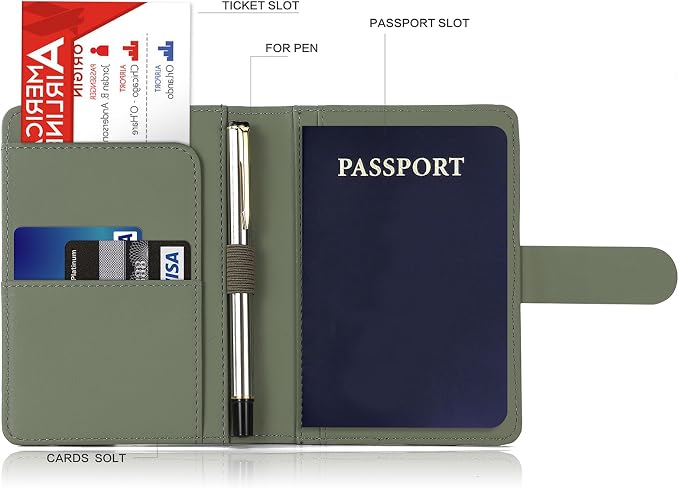 Melsbrinna Premium Leather Passport Holder Covers Case, Waterproof Rfid - Image 2