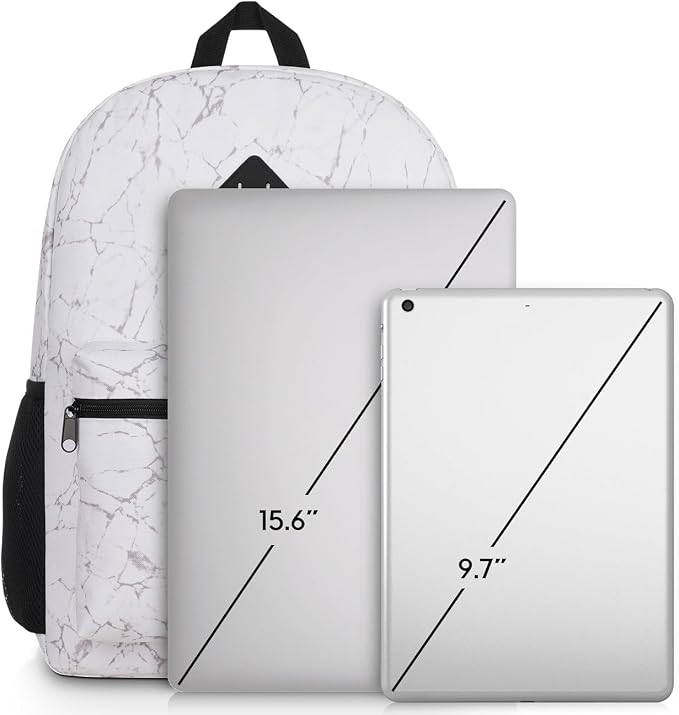 School Backpack, Classic Stone Textured Bookbag Men and Teen Boy Schoolbag - Image 6