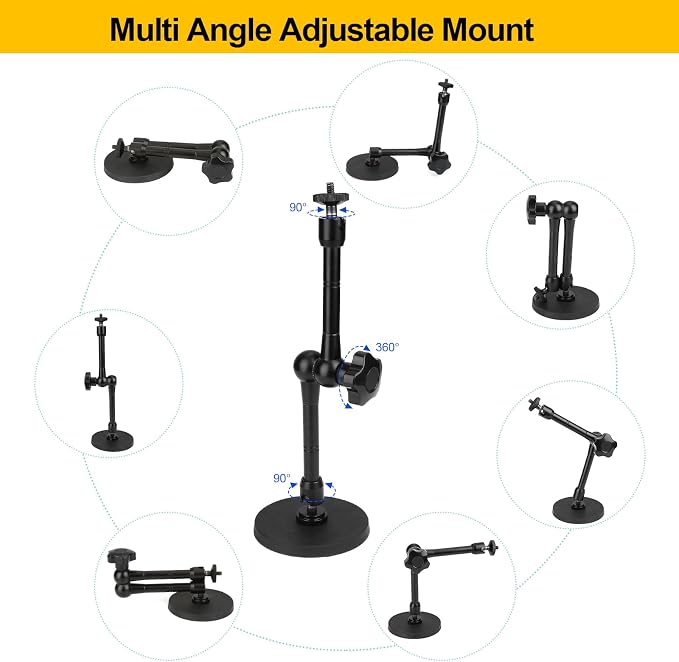 Magnetic Camera Mount for GoPro Hero/Insta 360 / DJI OSMO/AKASO Action Camera - Image 4